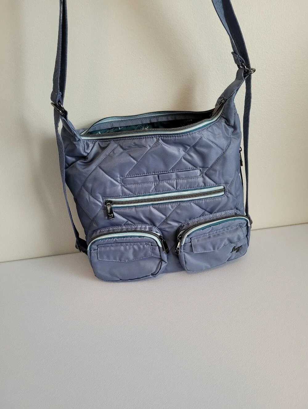 lug Zipliner 2 Convertible Shoulder Hobo Crossbody Bag Backpack